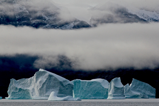 Ice, body of water, Greenland