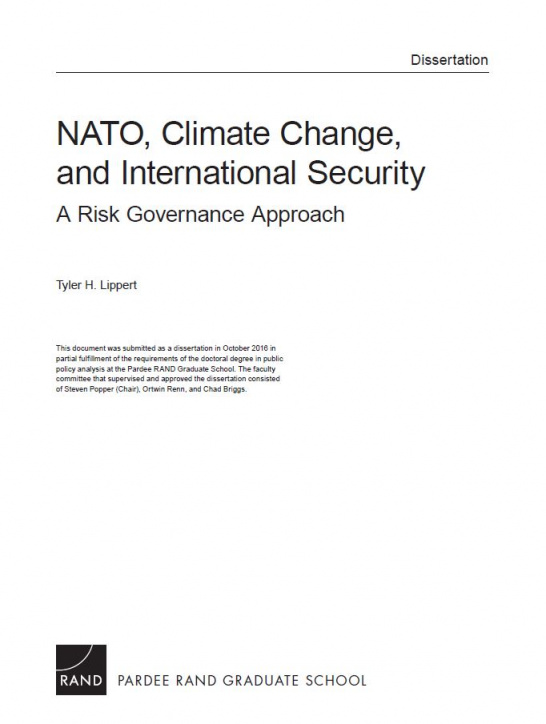 NATO, Climate Change, and International Security