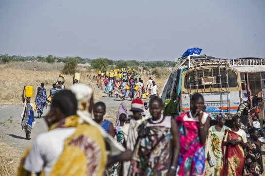 Water shortage, IDP camp, peacekeeping, South Sudan