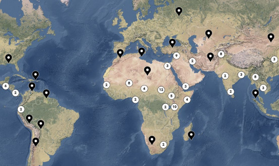 factbook map climate conflict cooperation environmental