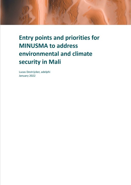 MINUSMA environmental and climate security_COVER