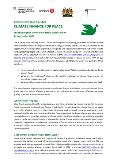 Climate Finance for Peace Summary_COVER
