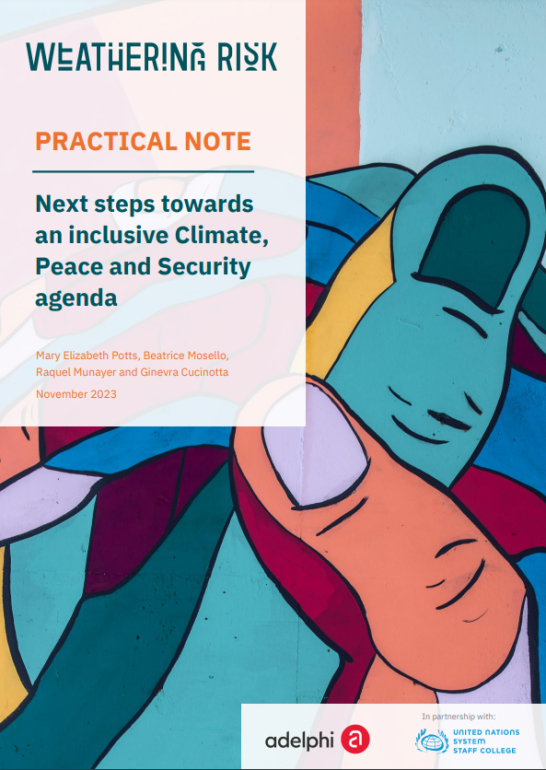 Next steps towards an inclusive Climate, Peace and Security agenda