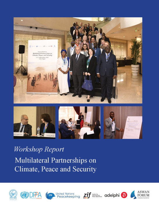 Workshop Report Multilateral Partnerships on Climate, Peace and Security cover