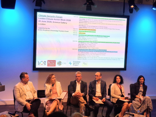 adelphi joins UK's first ever taskforce to strengthen climate security