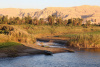 Egypt, Nile, river, boat, desert