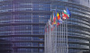 Strasbourg, France, European Parliament, EU, flags