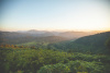 nature, valley, hills, village, green, sunset