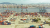 Port, containers, Santos, Brazil