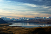 River basin, Lake Tekapo, New Zealand