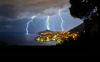 storm, lightning, dubrovnic, croatia