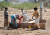 women, children, water source, Ethiopia