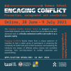 engaging conflict, summer school, 2021 poster