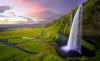 waterfall, landscape, Seljalandsfoss Waterfall, Iceland