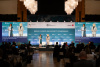 Janani Vivekananda (Head of Programme, adelphi) and Jennifer Morgan (State Secretary and Special Envoy for International Climate Action, German Federal Foreign Office)at the stage of BCSC 2024