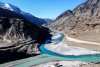 Confluence of the Indus and Zanskar Rivers