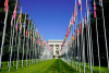 Palais des Nations, Avenue de la Paix, Geneva, Switzerland, europe, diplomacy, conference UN, United Nations, flags, agreement, policy